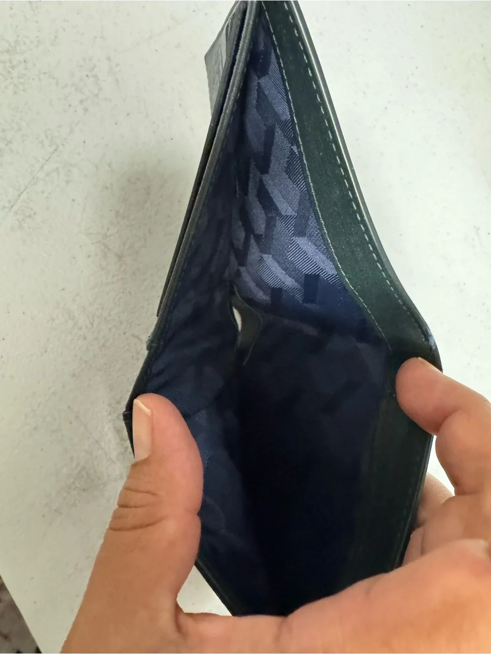 Lacoste Black Bi-Fold Wallet with White Crocodile Graphic